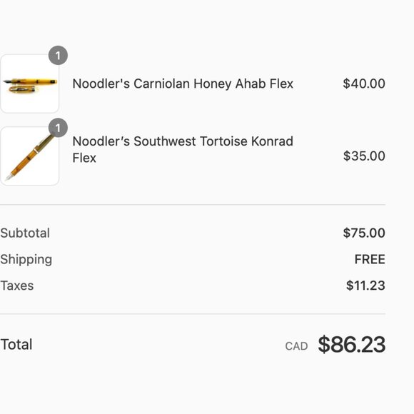 2 Noodler's Flex nib Fountain Pens ~ Ahab & Konrad - Picture 7 of 7